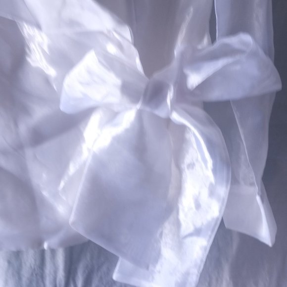 Women's XL Onyx Nite Vintage Glossy Front Wrap Shirt - Picture 6 of 17